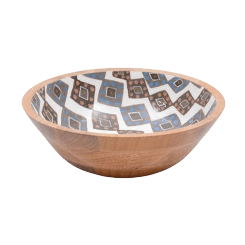 WOOD PRINTED BOWL (DECAL)